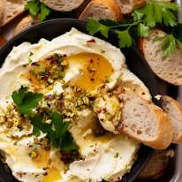 Overhead photo of Creamy Feta Dip