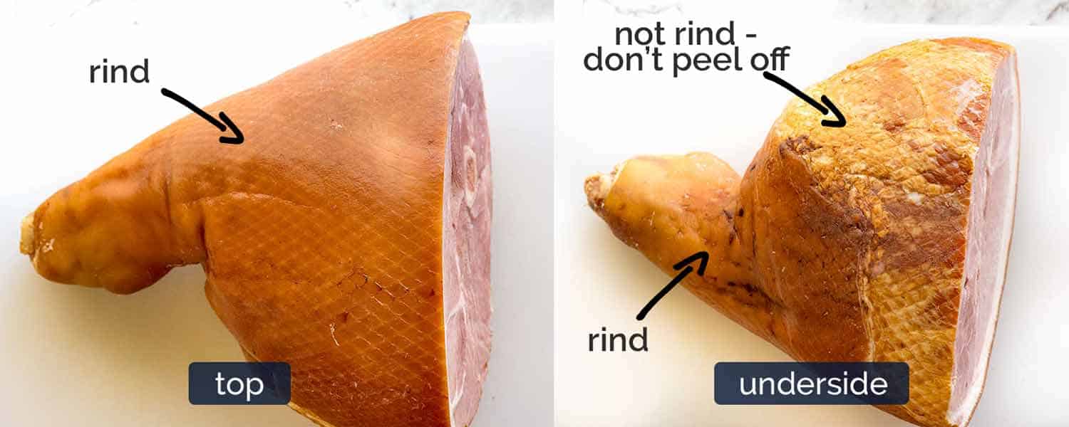 Glazed ham - ham rind