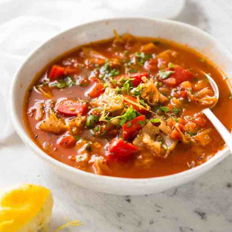Ultra Tasty Healthy Vegetable Soup - My version of the Zero Weight Watchers Points soup. This has 0.4 points but it's countless times tastier! recipetineats.com