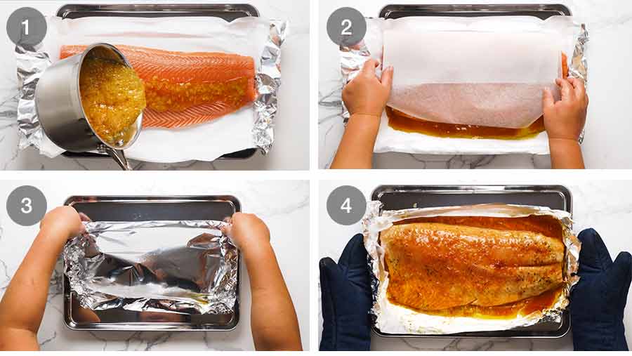 How to make Christmas Baked Salmon