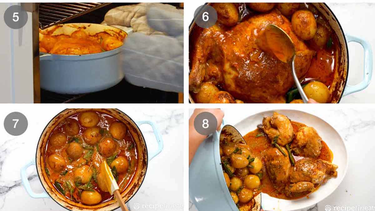 How to make Thai red curry pot roast chicken
