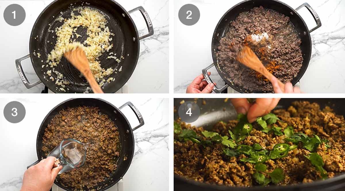 How to make Qeema - Indian Curried Beef Mince