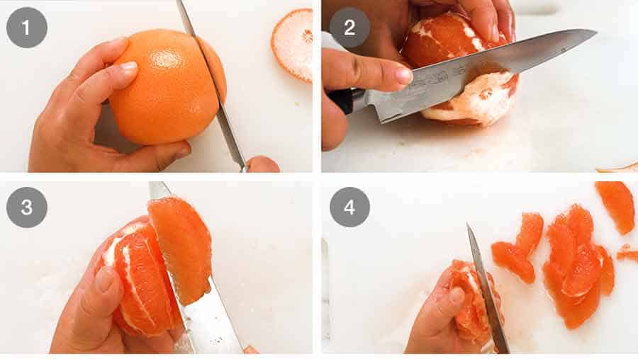 How to segment grapefruit