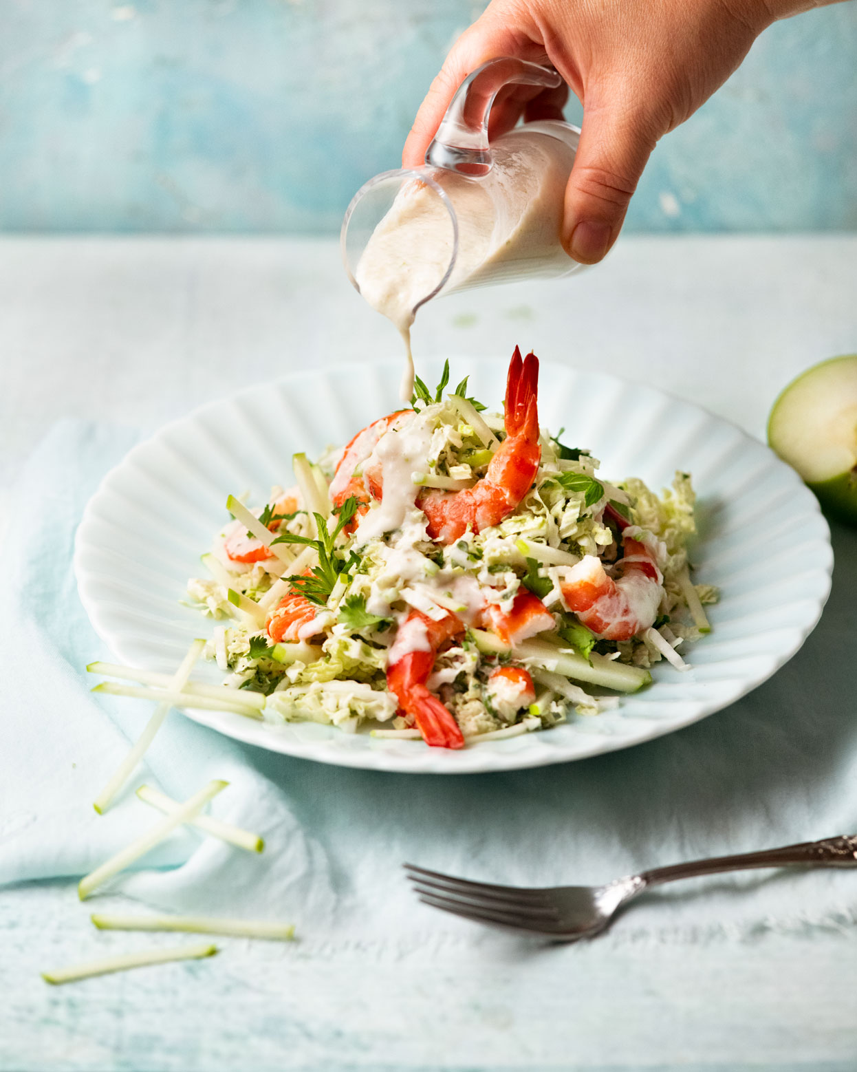 Island Bliss oil-free Prawn Salad by Nagi Maehashi RecipeTin Eats Dinner cookbook