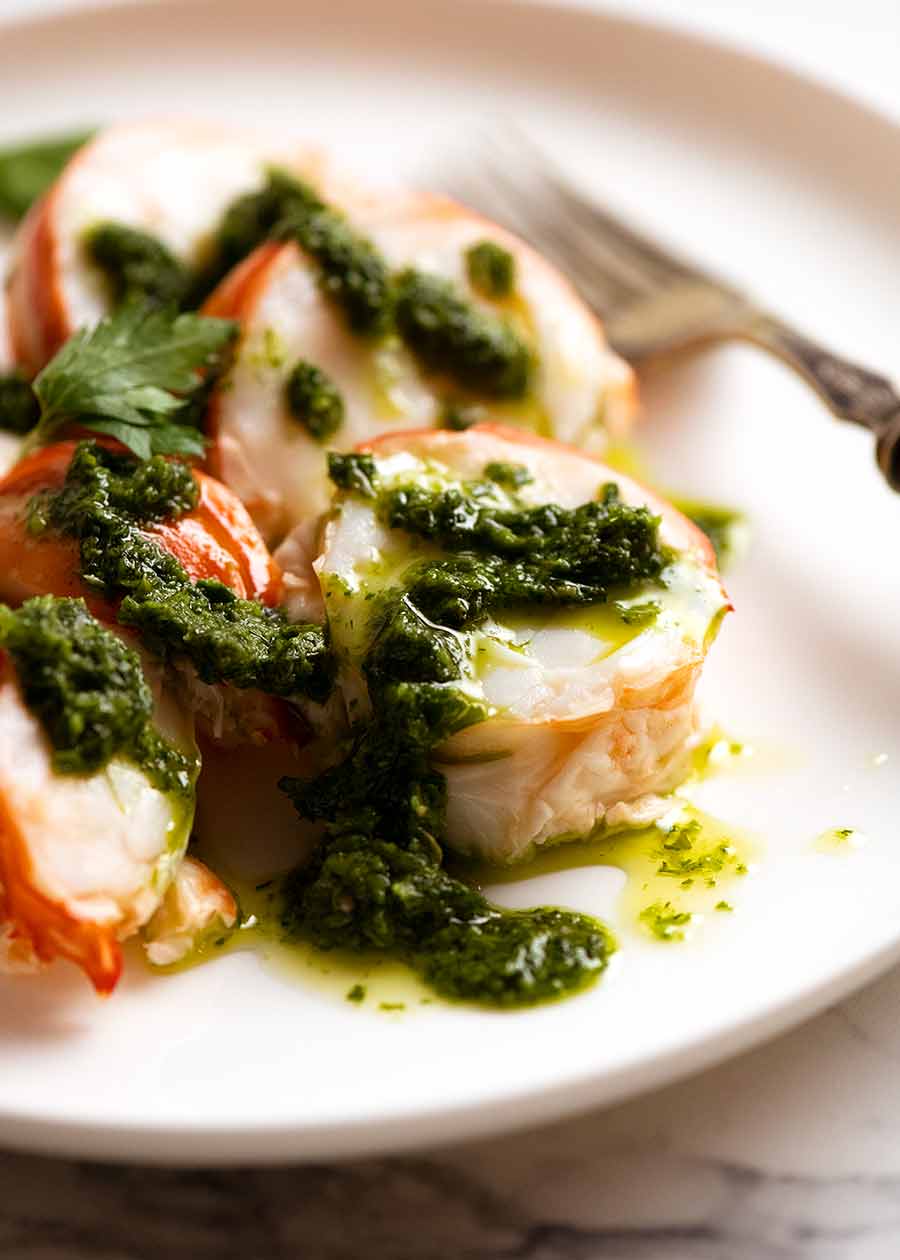 Salsa Verde with Lobster