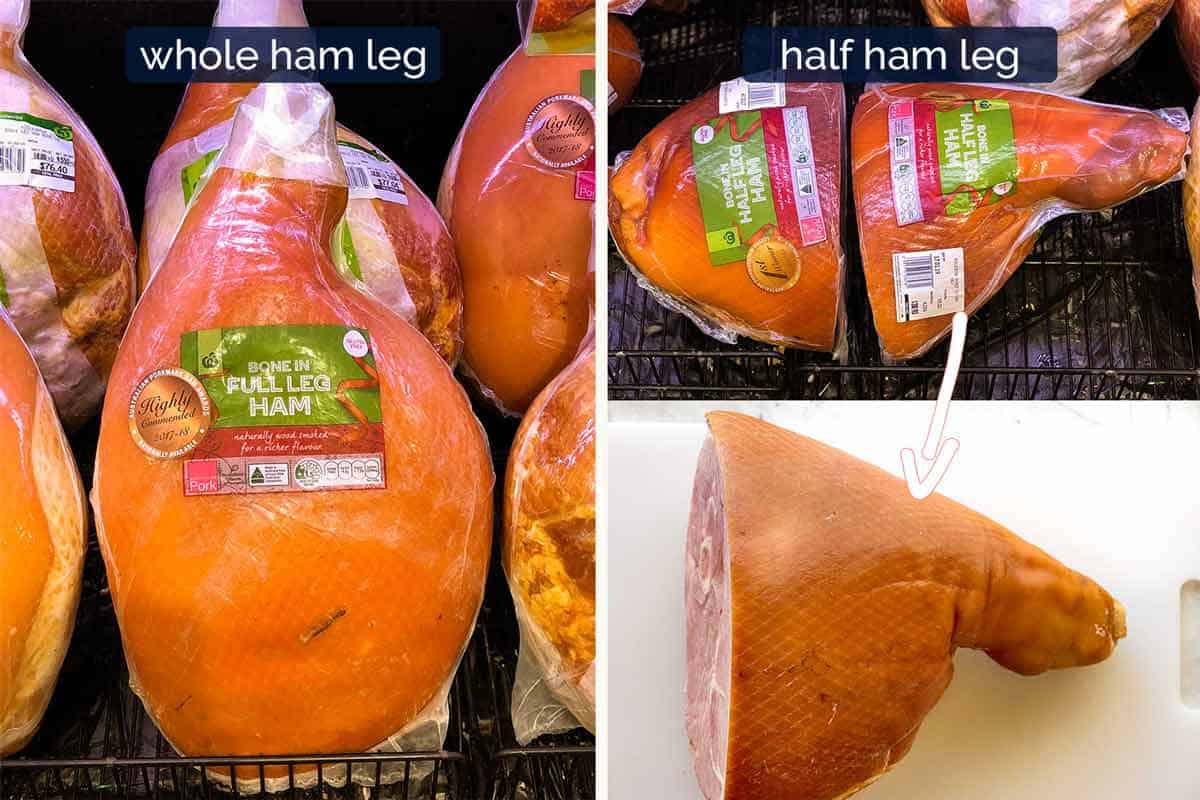 Whole and half ham leg - for Glazed Ham